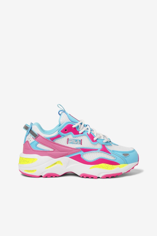 Fila Outlet Mujer Ray Tracer Apex Blanco/rosa Glo/bluefish