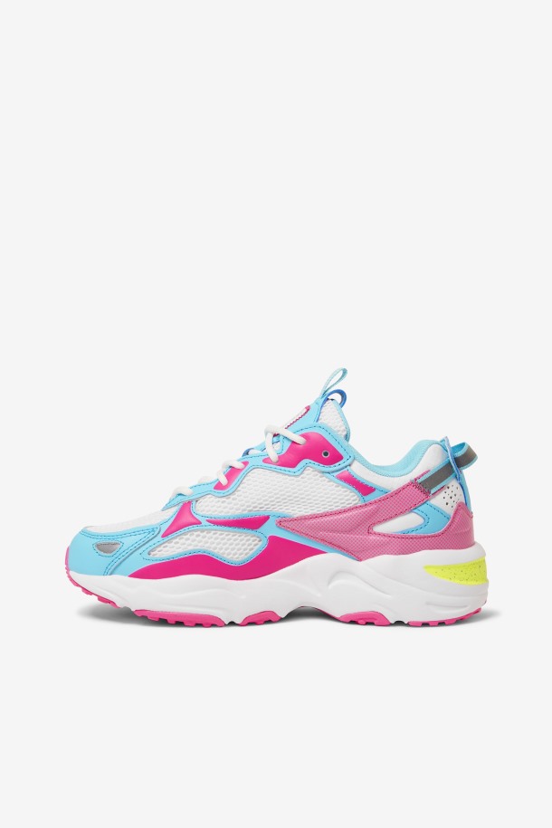 Fila Outlet Mujer Ray Tracer Apex Blanco/rosa Glo/bluefish