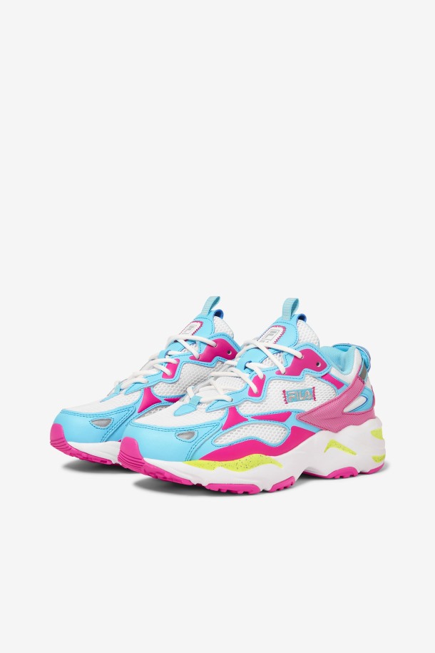 Fila Outlet Mujer Ray Tracer Apex Blanco/rosa Glo/bluefish