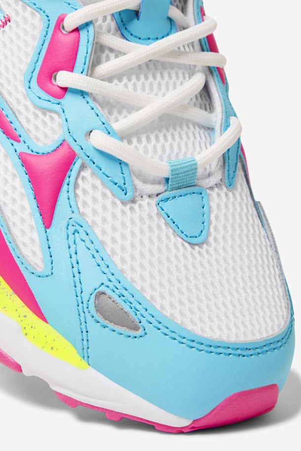Fila Outlet Mujer Ray Tracer Apex Blanco/rosa Glo/bluefish