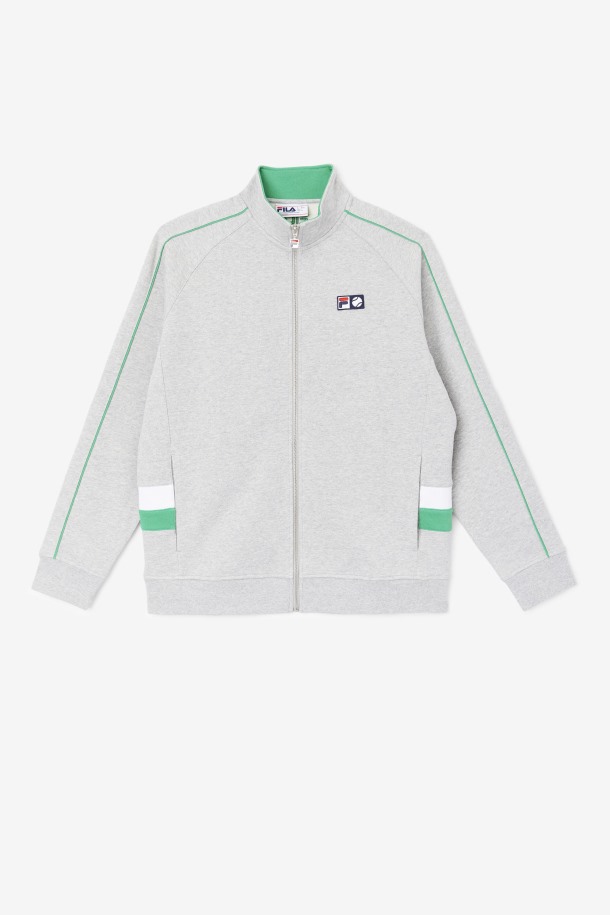 Chaqueta Chandal Sutton Gris Claro/jelly Bean/blanco Queue Outlet
