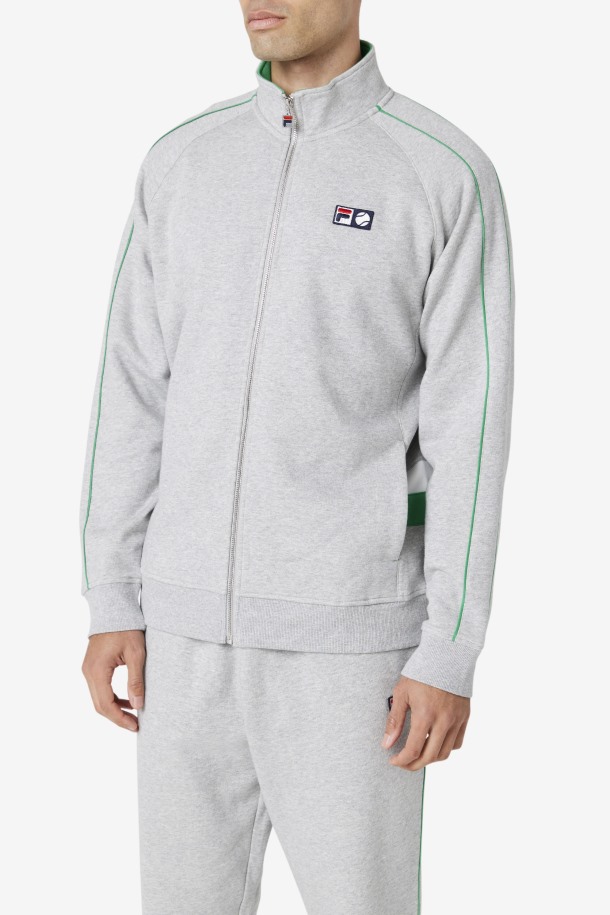 Chaqueta Chandal Sutton Gris Claro/jelly Bean/blanco Queue Outlet