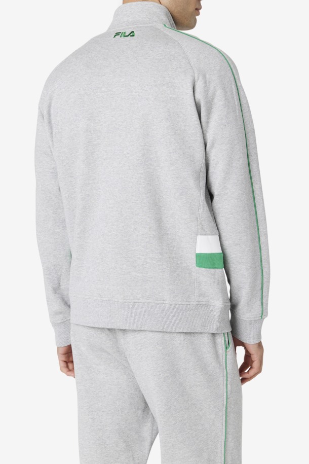 Chaqueta Chandal Sutton Gris Claro/jelly Bean/blanco Queue Outlet