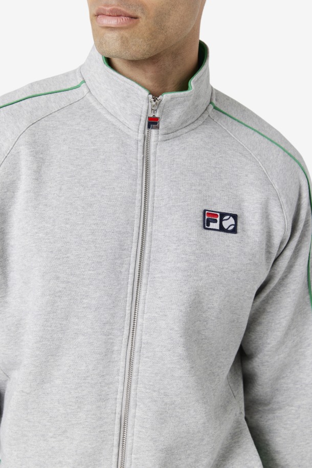 Chaqueta Chandal Sutton Gris Claro/jelly Bean/blanco Queue Outlet