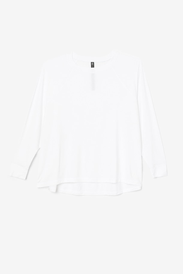 Fi-lux Mesh Back Manga Large Crew Fila Outlet Blanco