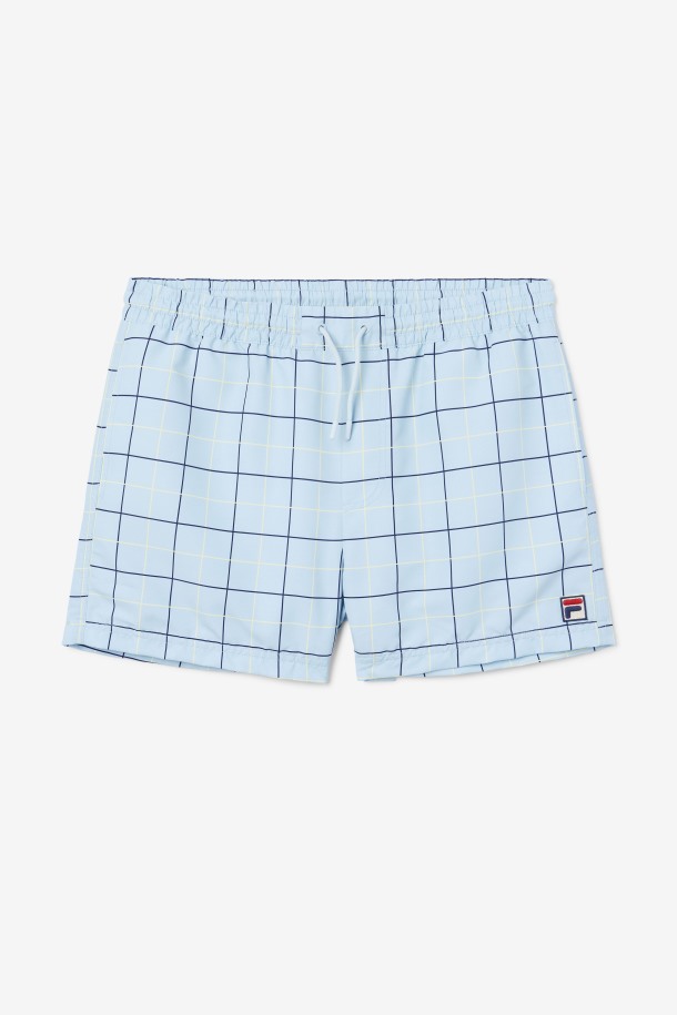 Shorts De Baño Fila Outlets Linecall Azul/marino/amarillo Tierno