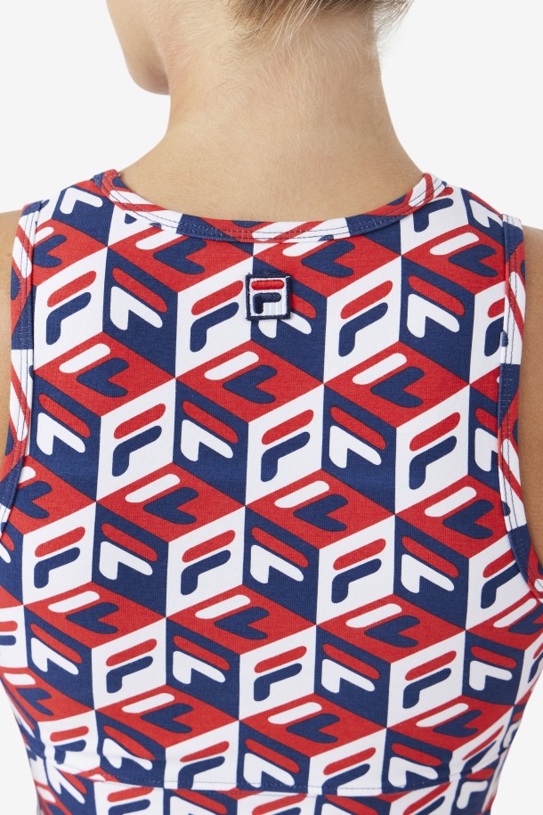 Fila Outlets Emmaline Tank Rojo/azul Marino/blanco