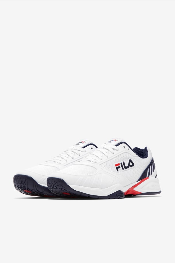 Fila Outlets Blanco/azul Marino/rojo Hombre Volley Zone