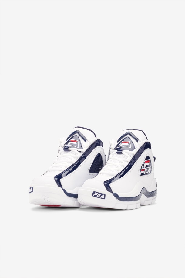 Blanco/azul Marino/rojo Niños Grandes Grant Hill 2 Fila Outlet