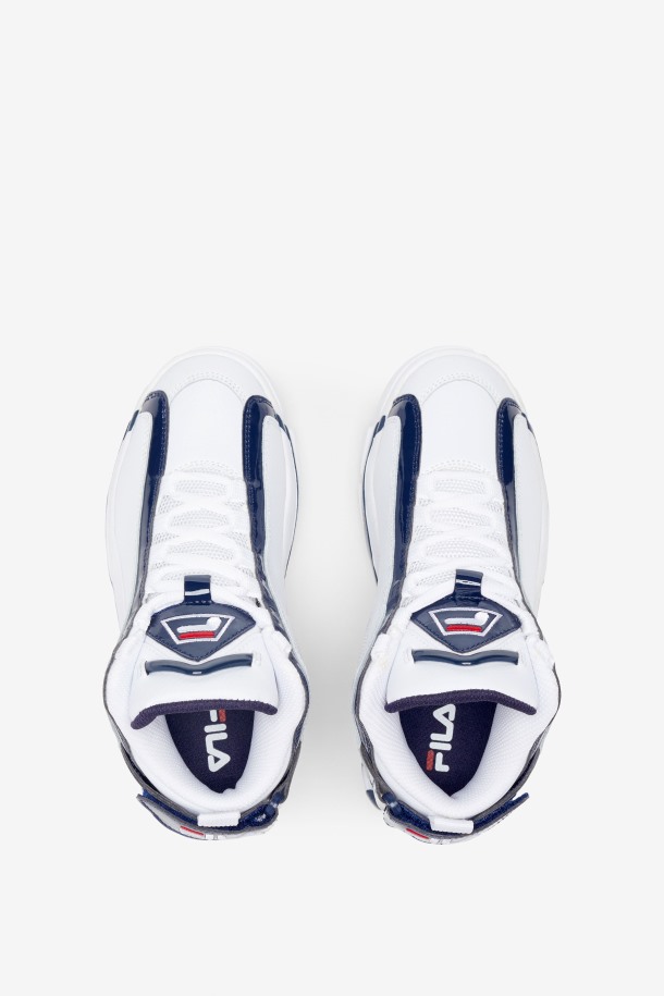 Blanco/azul Marino/rojo Niños Grandes Grant Hill 2 Fila Outlet