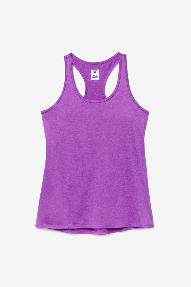 Pickleball Racerback Tank Purple Cactus Heather Fila Puntos De Venta