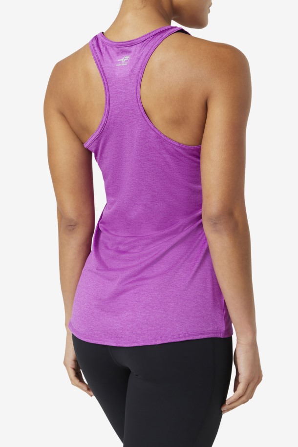 Pickleball Racerback Tank Purple Cactus Heather Fila Puntos De Venta