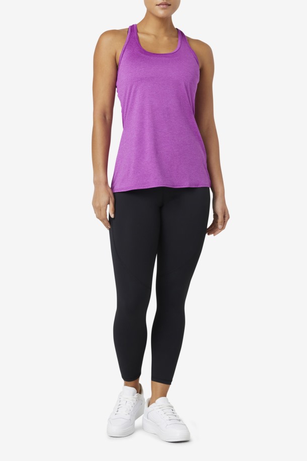 Pickleball Racerback Tank Purple Cactus Heather Fila Puntos De Venta