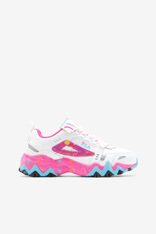 Outlet De Mujer Oakmont Tr Fila White/pink Glo/bluefish