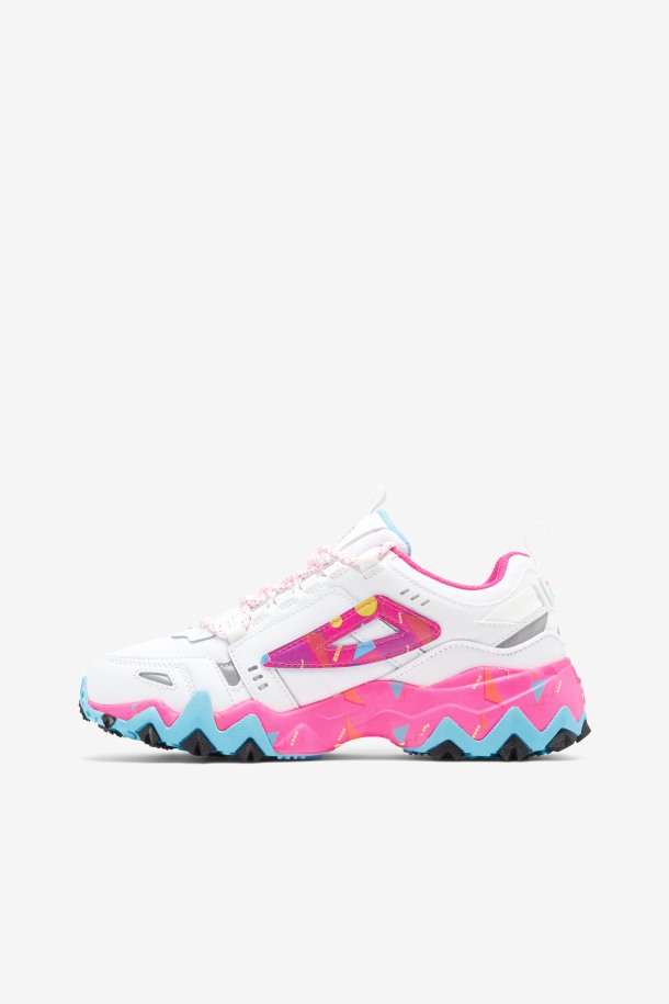 Outlet De Mujer Oakmont Tr Fila White/pink Glo/bluefish