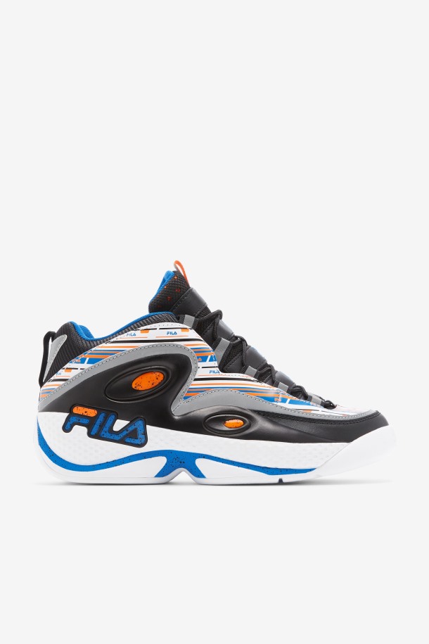 Fila Outlets Blanco/naranja/azul Hombres Grant Hill 3