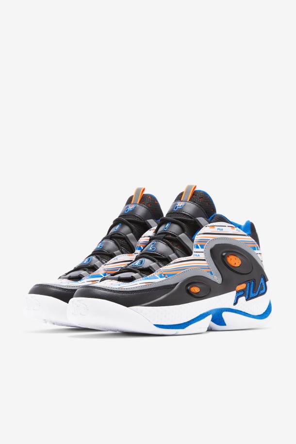 Fila Outlets Blanco/naranja/azul Hombres Grant Hill 3