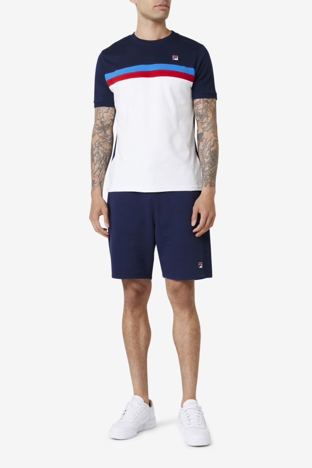 Blanco/azul Marino/azul Fuerte/rojo Exento De Puntos De Venta Fila Crew