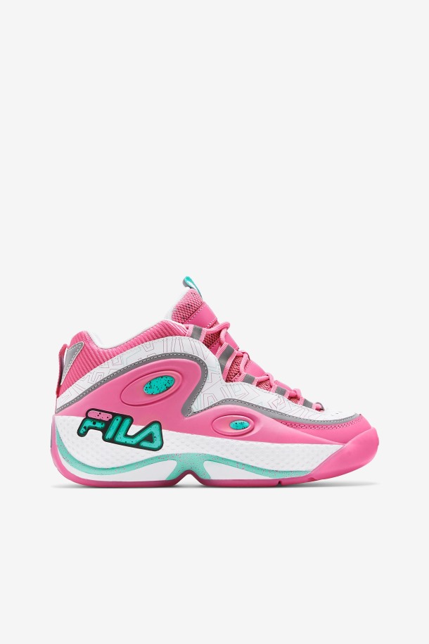 Fila Outlets Blanco/rosa/cacatúa Mujer Grant Hill 3