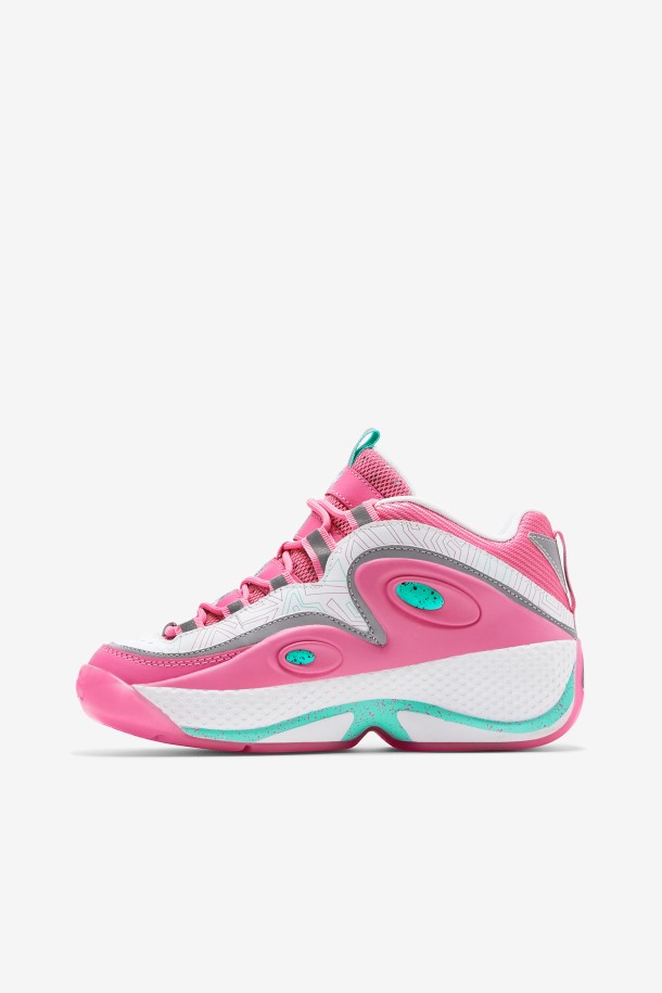 Fila Outlets Blanco/rosa/cacatúa Mujer Grant Hill 3