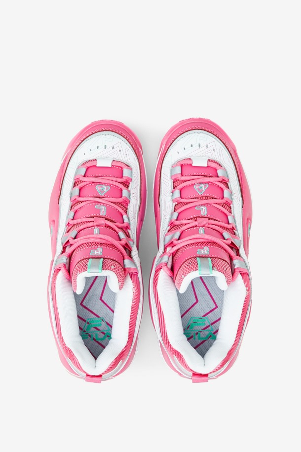 Fila Outlets Blanco/rosa/cacatúa Mujer Grant Hill 3