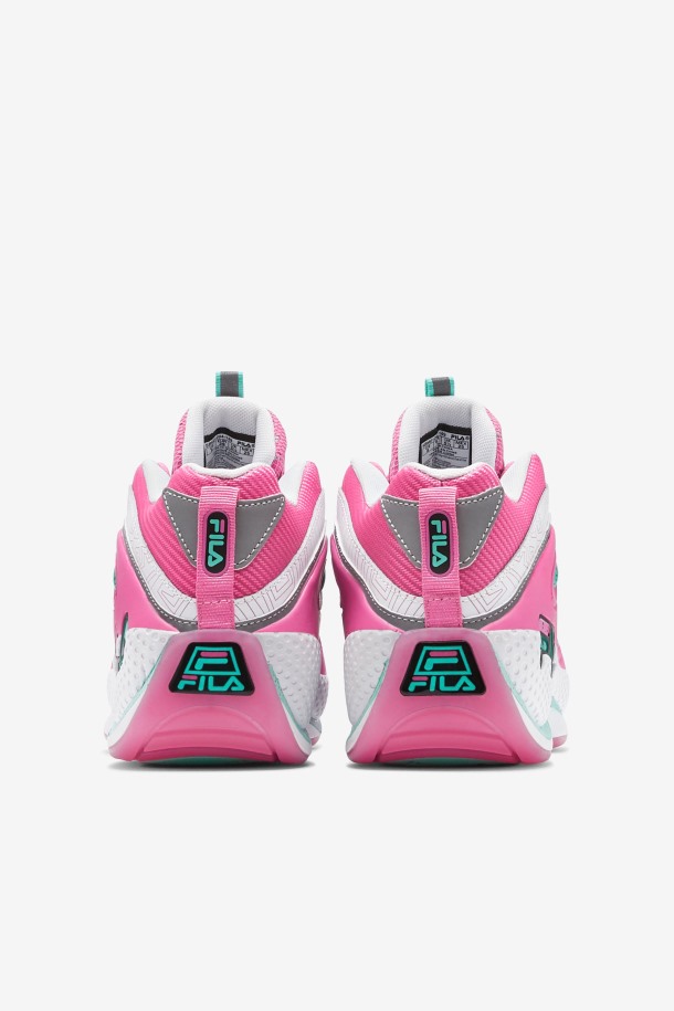 Fila Outlets Blanco/rosa/cacatúa Mujer Grant Hill 3
