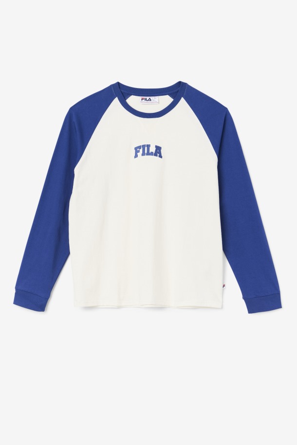 Camiseta Fila Outlet Chet Raglan Gardenia/azul