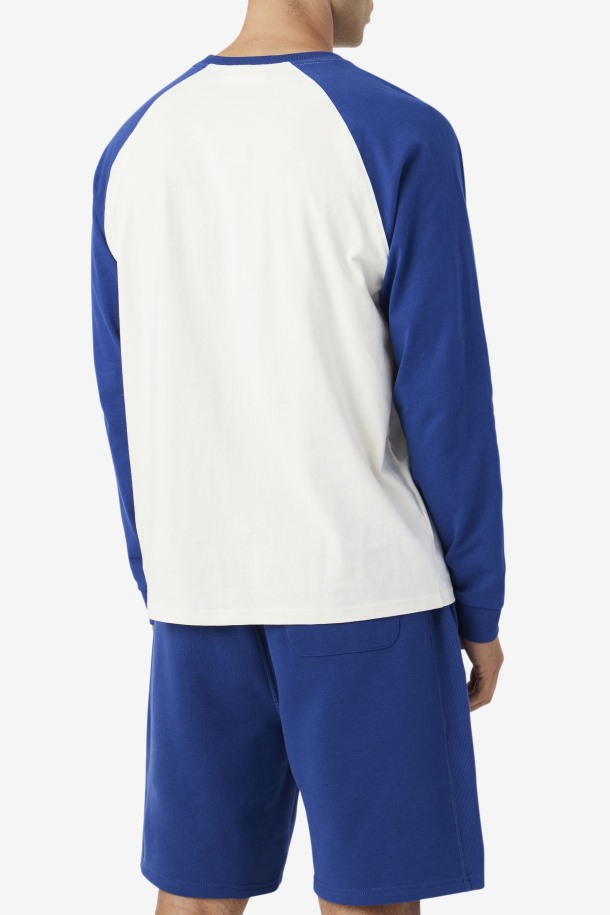 Camiseta Fila Outlet Chet Raglan Gardenia/azul