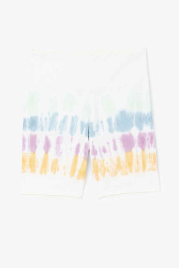 Pantalón Corto Ciclista Blanco Tie Dye Fila Outlets Taima Tie Dye