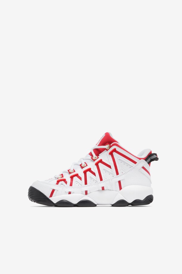 Blanco/rojo/negro Fila Outlets Stackhouse Para Niños Pequeños