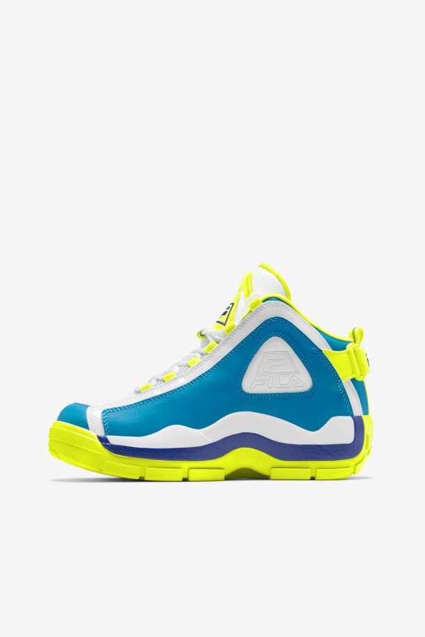 Azul Atómico/amarillo/blanco Mujer Grant Hill 2 Fila Outlet