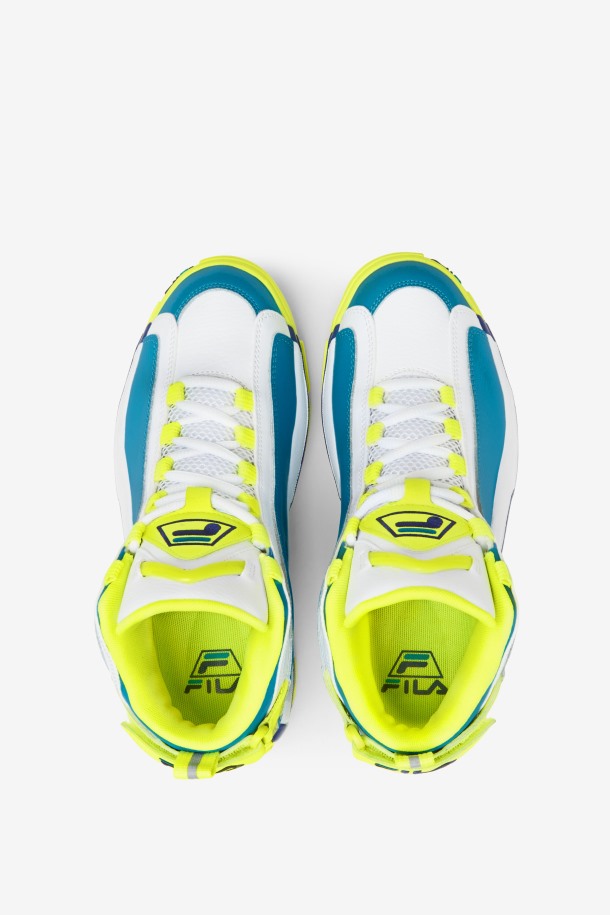 Azul Atómico/amarillo/blanco Mujer Grant Hill 2 Fila Outlet
