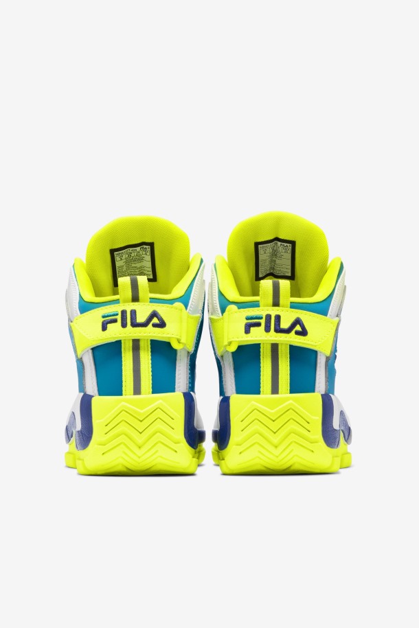 Azul Atómico/amarillo/blanco Mujer Grant Hill 2 Fila Outlet