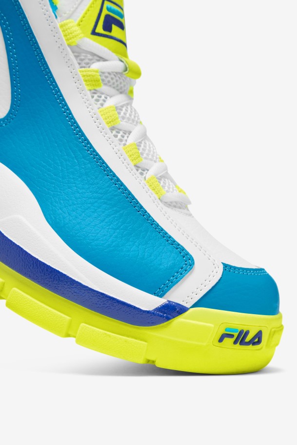 Azul Atómico/amarillo/blanco Mujer Grant Hill 2 Fila Outlet