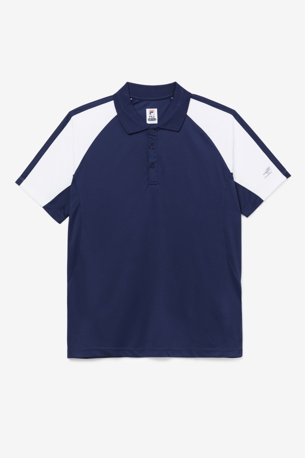 Pickleball Polo Azul Marino/blanco Fila Outlet