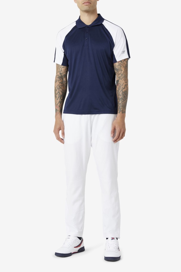 Pickleball Polo Azul Marino/blanco Fila Outlet