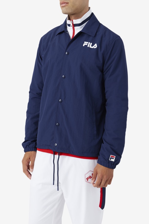 Chaqueta Entrenadores Azul Marino Fila Outlets