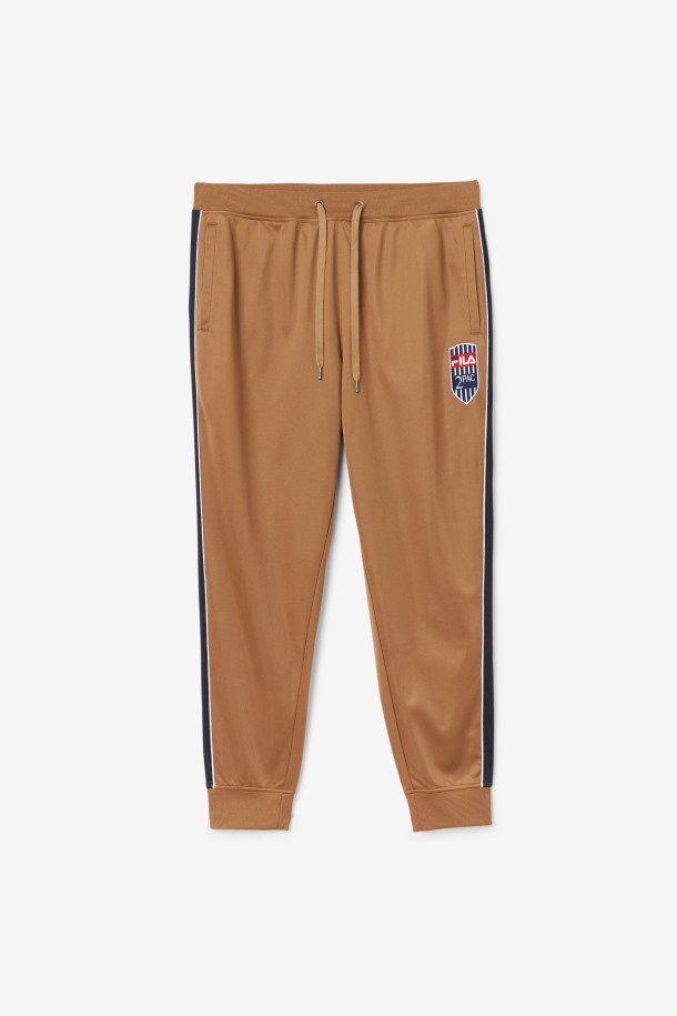Pantalón De Chándal 2pac Marrón Tabaco/blanco Ofertas Fila