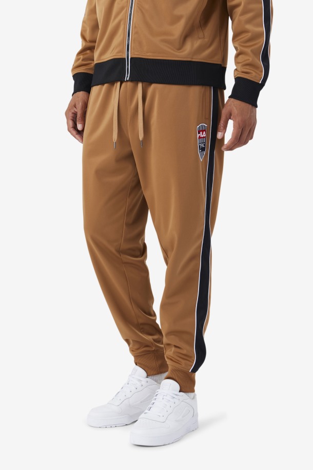 Pantalón De Chándal 2pac Marrón Tabaco/blanco Ofertas Fila