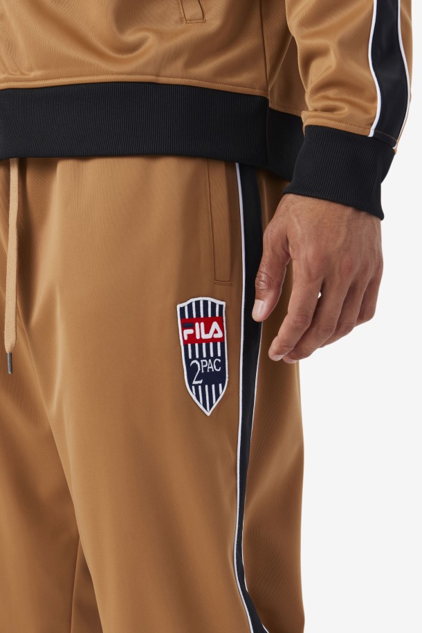 Pantalón De Chándal 2pac Marrón Tabaco/blanco Ofertas Fila