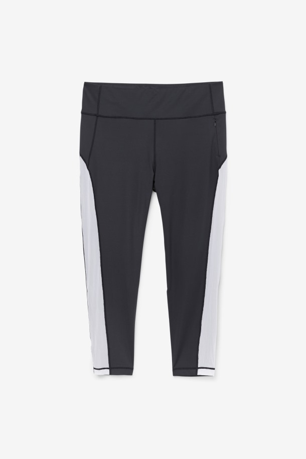 Leggins Forza Contraste 7/8 Fila Outlet Negro/blanco