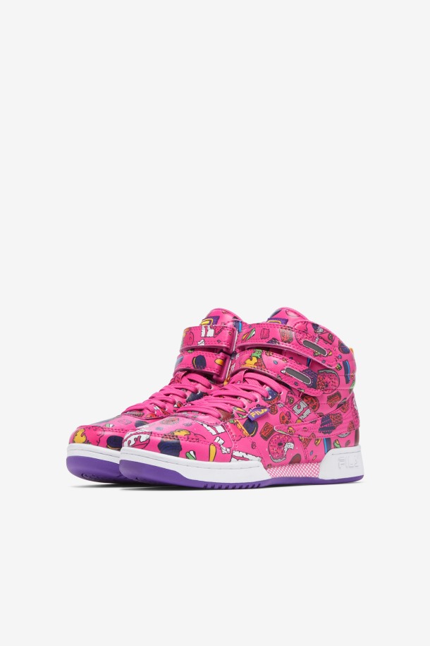 Sugar Plum/purple/limon Fila Outlets Niños Pequeños F-14