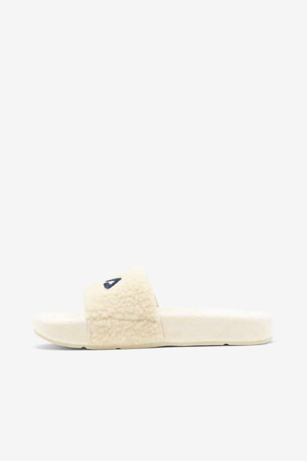 Zapatillas Fuzzy Drifter Mujer Fila Outlets Crema/azul Marino/rojo
