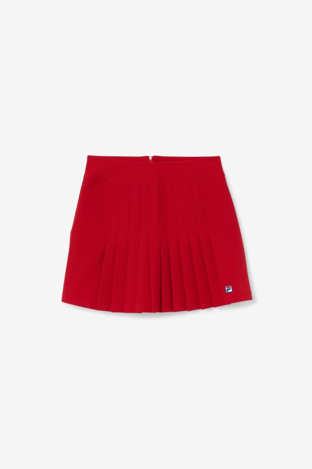 Falda Plisada Amy Roja Outlet Fila