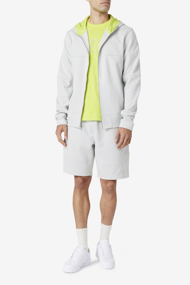 Kayra Full Zip Hoodie Fila Outlets Stone/lime Punch