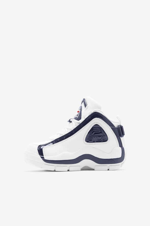 Blanco/azul Marino/rojo Fila Outlets Niños Pequeños Grant Hill 2 Edición Del 25 Aniversario