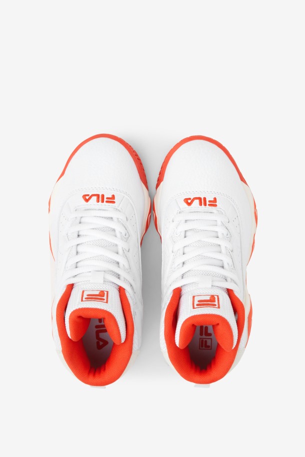 Fila Mb White/mandarin Red/gardenia Para Niños Pequeños Outlet