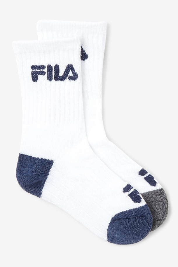 Pack De 6 Calcetines Acolchados Niños Blanco Fila Outlet