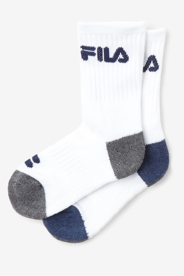 Pack De 6 Calcetines Acolchados Niños Blanco Fila Outlet