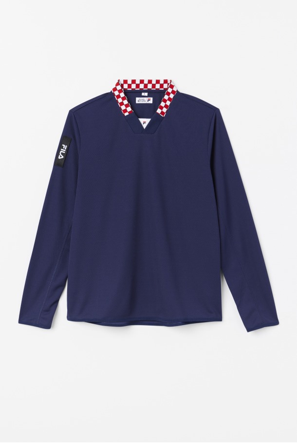 Camiseta De Manga Larga Bevans Park Azul Marino Ofertas Fila